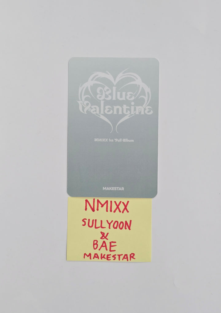 SULLYOON &amp; BAE (of NMIXX) "Blue Valentine" - Makestar Fansign Event Winner Photocard [25.12.22]