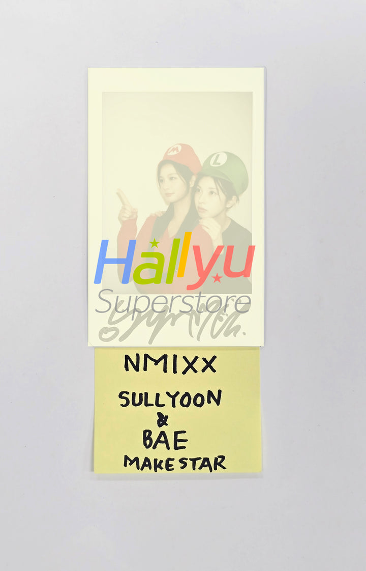 SULLYOON &amp; BAE (of NMIXX) "Blue Valentine" - Hand Autograhped(Signed) Polaroid [25.12.22]