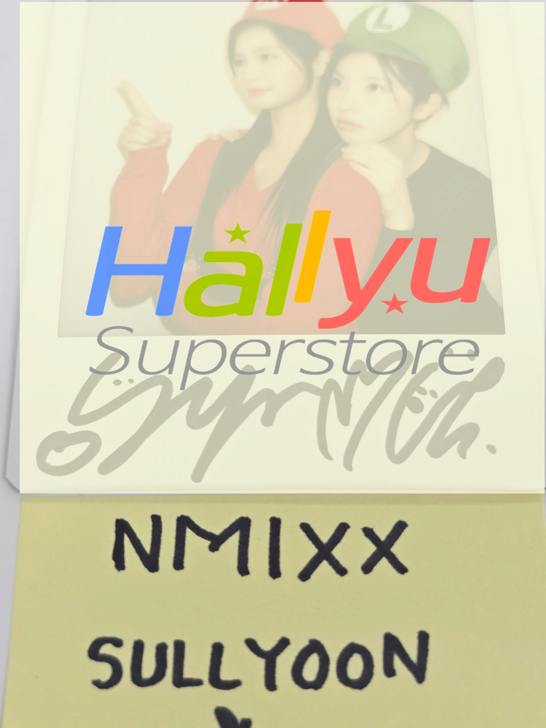 SULLYOON &amp; BAE (of NMIXX) "Blue Valentine" - Hand Autograhped(Signed) Polaroid [25.12.22]