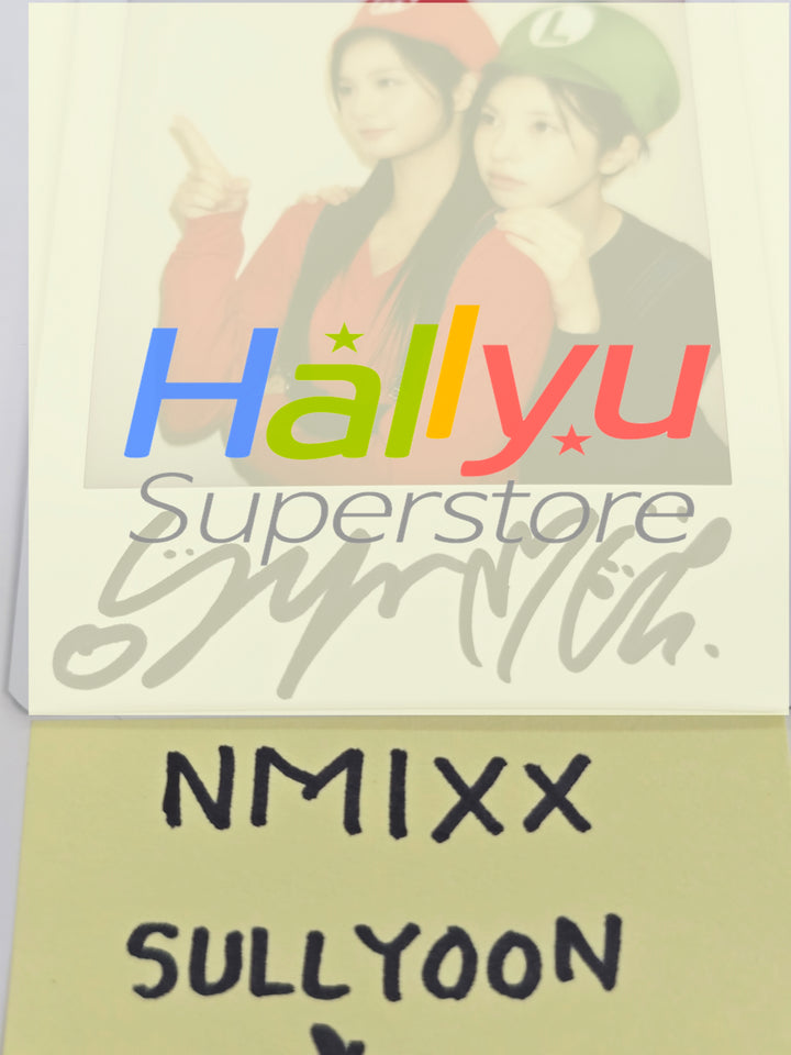 SULLYOON &amp; BAE (of NMIXX) "Blue Valentine" - Hand Autograhped(Signed) Polaroid [25.12.22]