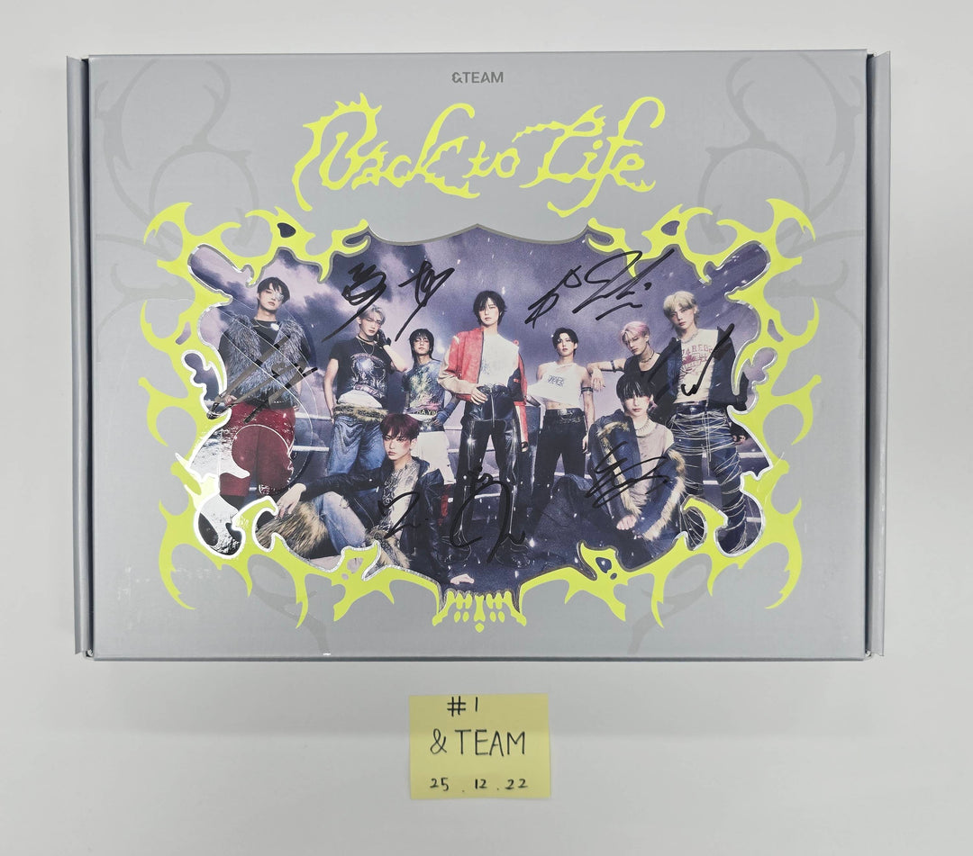 &amp;TEAM "Back to Life" - Hand Autographed(Signed) Promo Album [25.12.22]