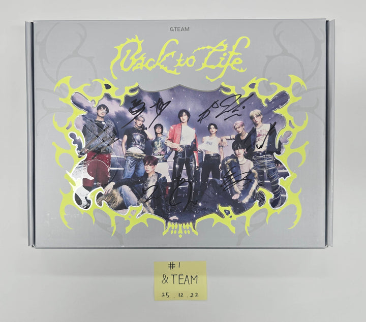 &amp;TEAM "Back to Life" - Hand Autographed(Signed) Promo Album [25.12.22]