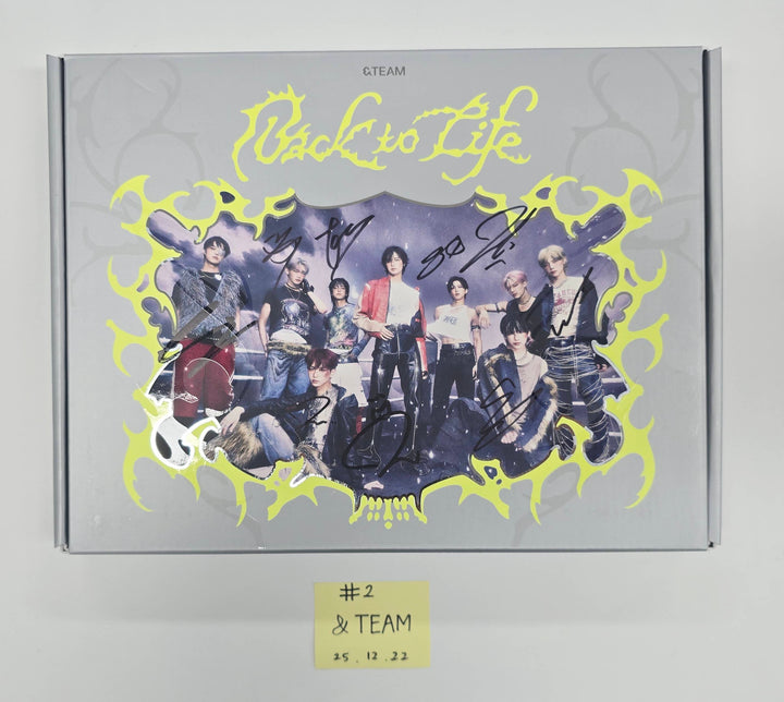 &amp;TEAM "Back to Life" - Hand Autographed(Signed) Promo Album [25.12.22]