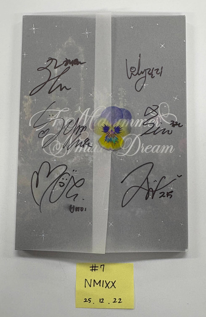 NMIXX "A Midsummer NMIXX’s Dream" - Hand Autographed(Signed) Promo Album [25.12.22] - Please Read !