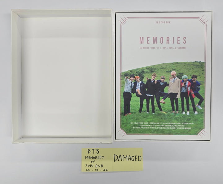 BTS Memories Of 2015 DVD - Hand Autographed(Signed) Promo Album [25.12.22] - Please Read !