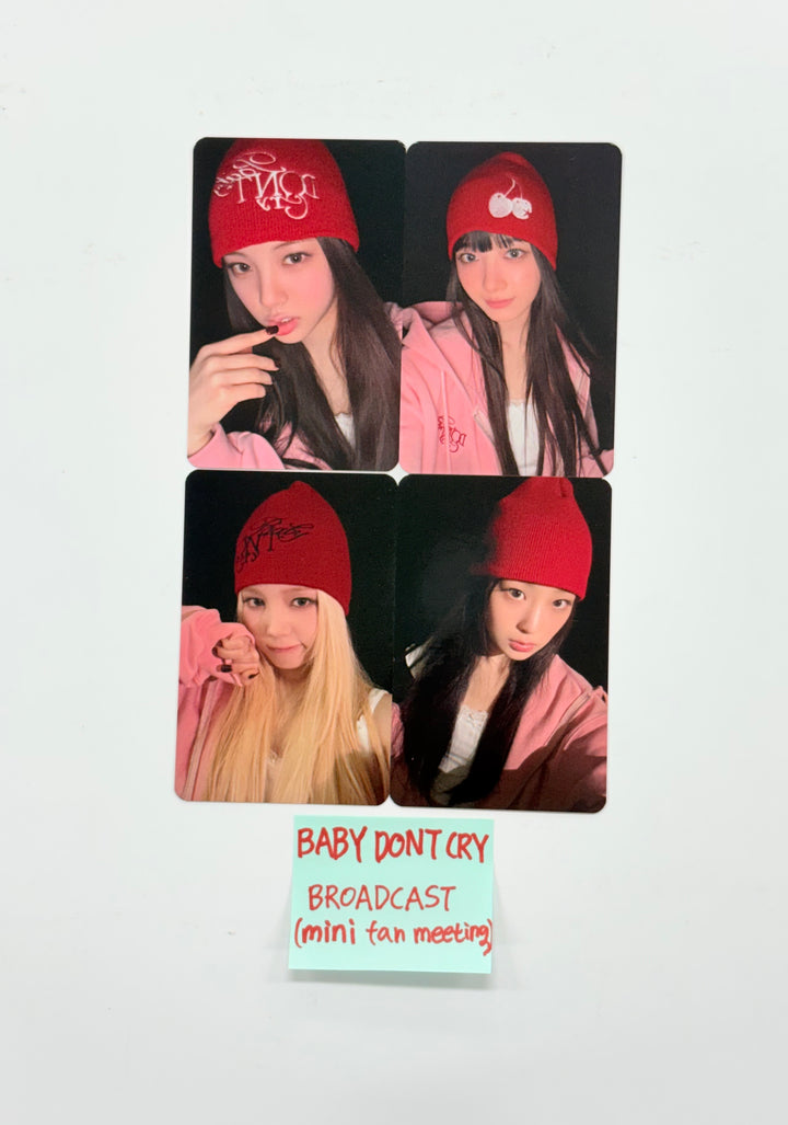 Baby DONT Cry - Broadcast Mini Fan Meeting Photocard set (4ea) [25.12.24]