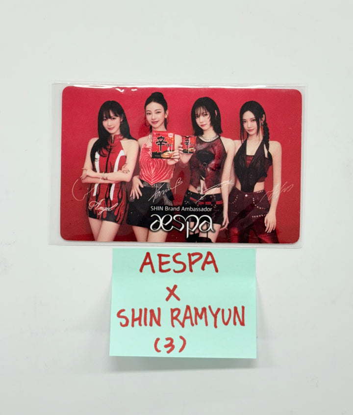 AESPA - Aespa x SHIN RAMYUN Event Photocard [25.12.24]