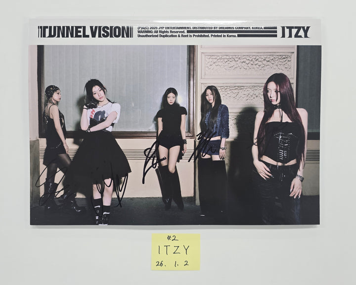 ITZY "TUNNEL VISION" - Hand Autographed(Signed) Promo Album [26.1.2]