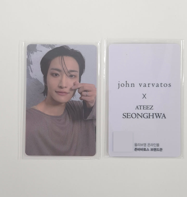 Seong Hwa (Of Ateez) "John Varvatos" - Olive Young Event PVC Photocard [26.01.06]