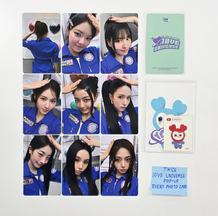 TWICE "10VE UNIVERSE" - 10th ANNIVERSARY Pop-UP Event Photocards Set (9EA) &amp; Welcome Gift [26.01.07]