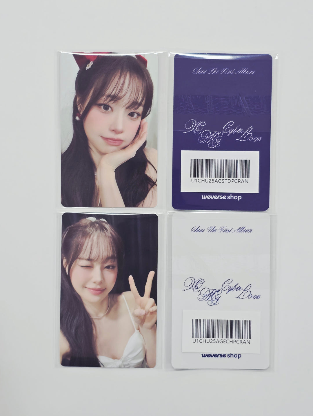 CHUU The First Album "XO, My Cyberlove" - Weverse Shop Pre-Order Benefit Photocard (Cyber, Love Ver.) [26.01.14]