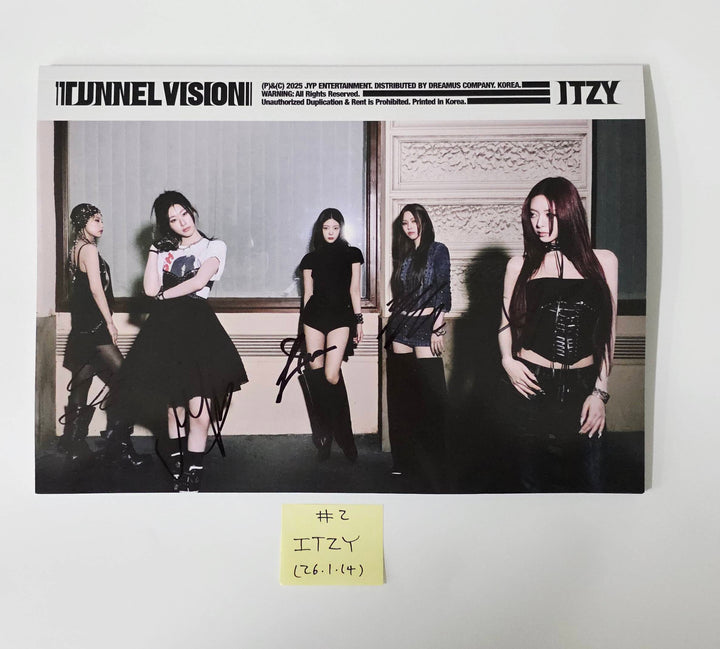 ITZY "TUNNEL VISION" - Hand Autographed(Signed) Promo Album [26.1.14]