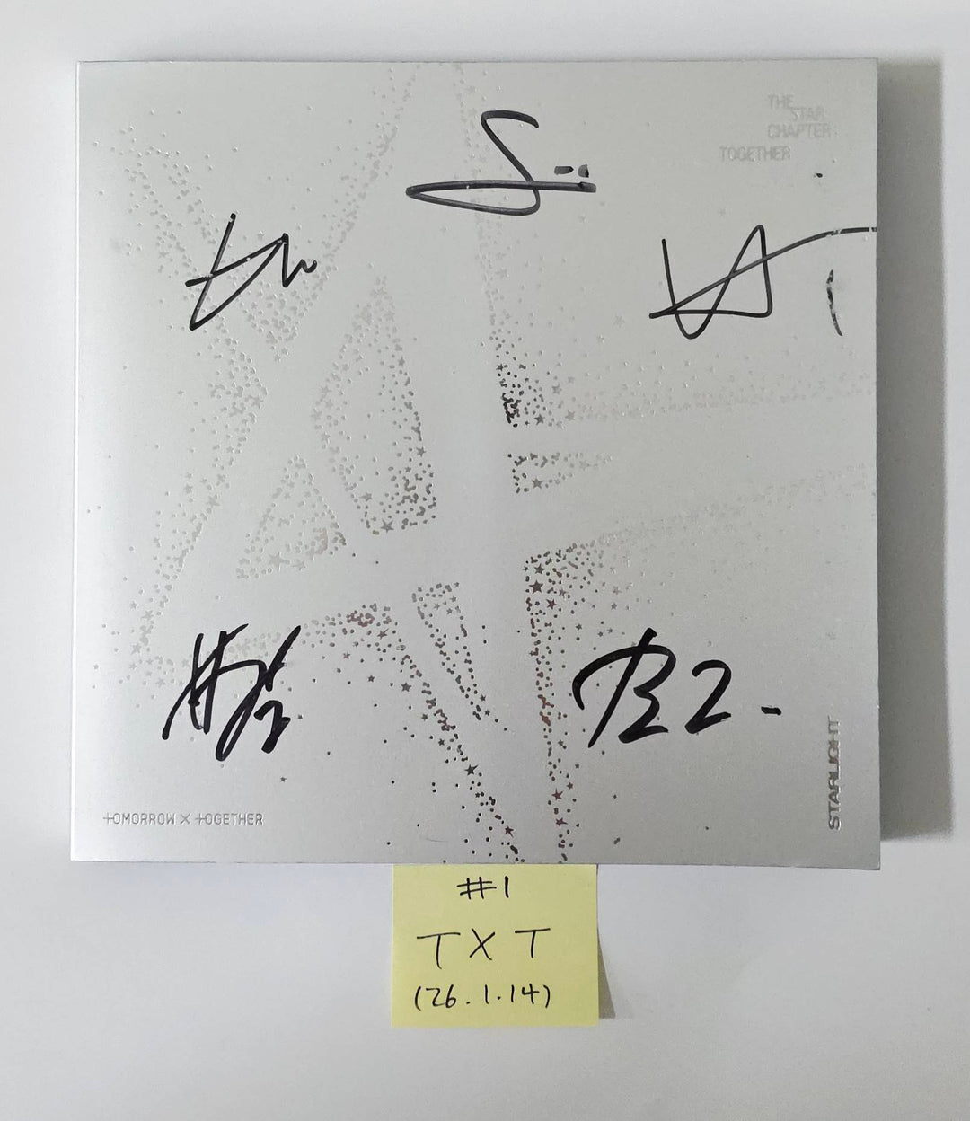 TXT "TOGETHER &amp; SANCTUARY" - Hand Autographed(Signed) Promo Album [26.1.14]