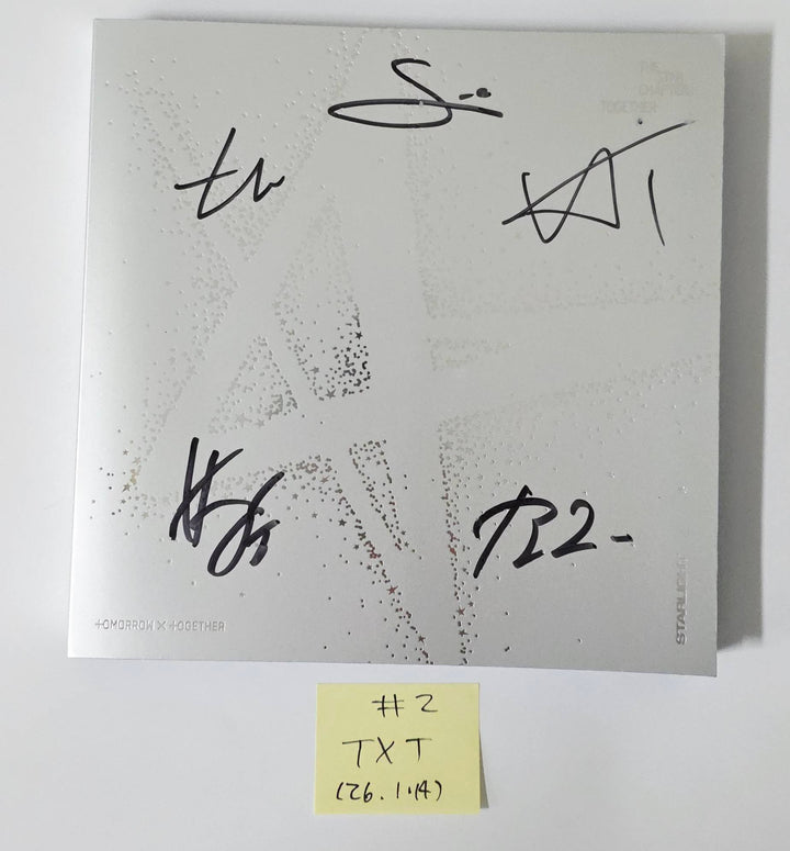 TXT "TOGETHER &amp; SANCTUARY" - Hand Autographed(Signed) Promo Album [26.1.14]