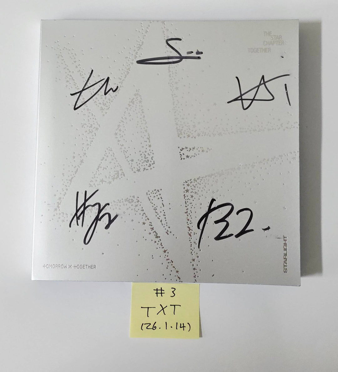 TXT "TOGETHER &amp; SANCTUARY" - Hand Autographed(Signed) Promo Album [26.1.14]