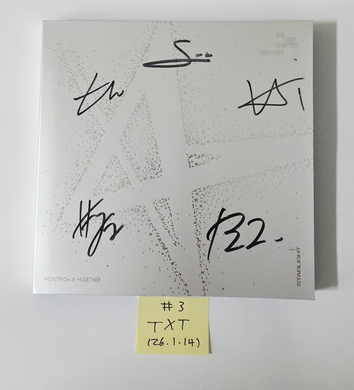TXT "TOGETHER &amp; SANCTUARY" - Hand Autographed(Signed) Promo Album [26.1.14]