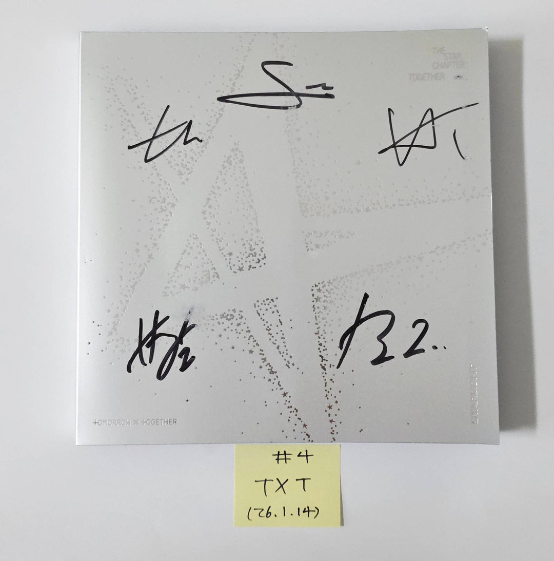 TXT "TOGETHER &amp; SANCTUARY" - Hand Autographed(Signed) Promo Album [26.1.14]