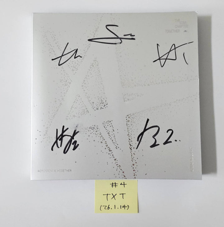 TXT "TOGETHER &amp; SANCTUARY" - Hand Autographed(Signed) Promo Album [26.1.14]