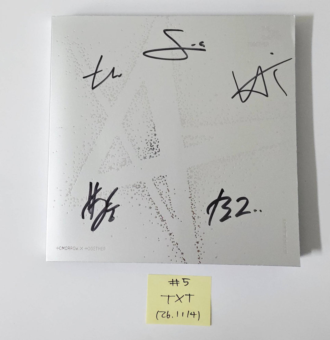 TXT "TOGETHER &amp; SANCTUARY" - Hand Autographed(Signed) Promo Album [26.1.14]