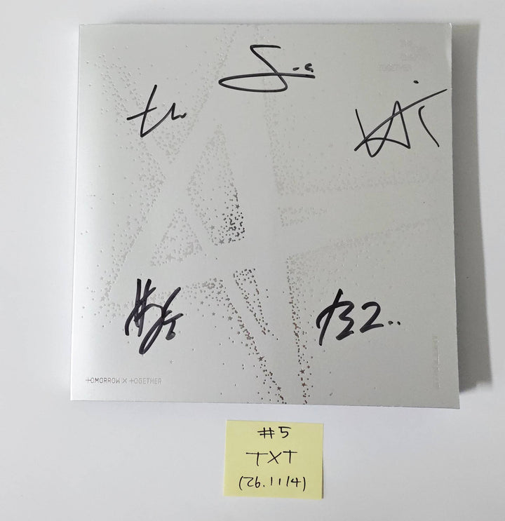 TXT "TOGETHER &amp; SANCTUARY" - Hand Autographed(Signed) Promo Album [26.1.14]