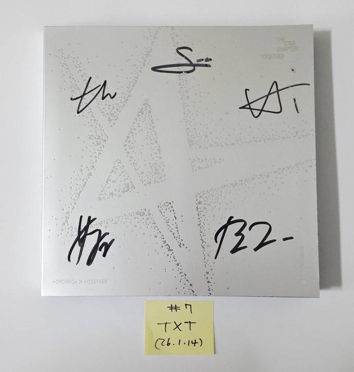 TXT "TOGETHER &amp; SANCTUARY" - Hand Autographed(Signed) Promo Album [26.1.14]