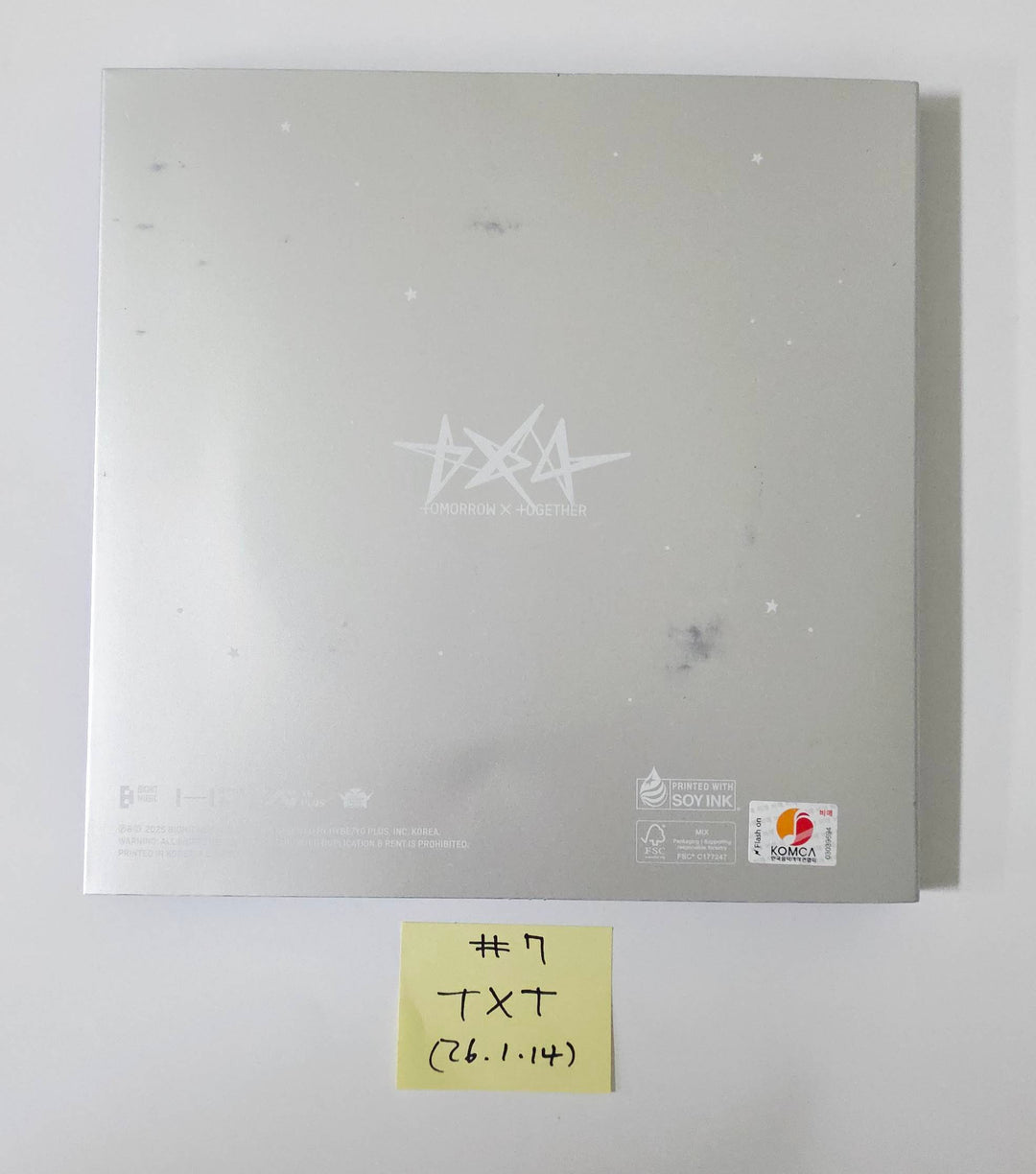 TXT "TOGETHER &amp; SANCTUARY" - Hand Autographed(Signed) Promo Album [26.1.14]