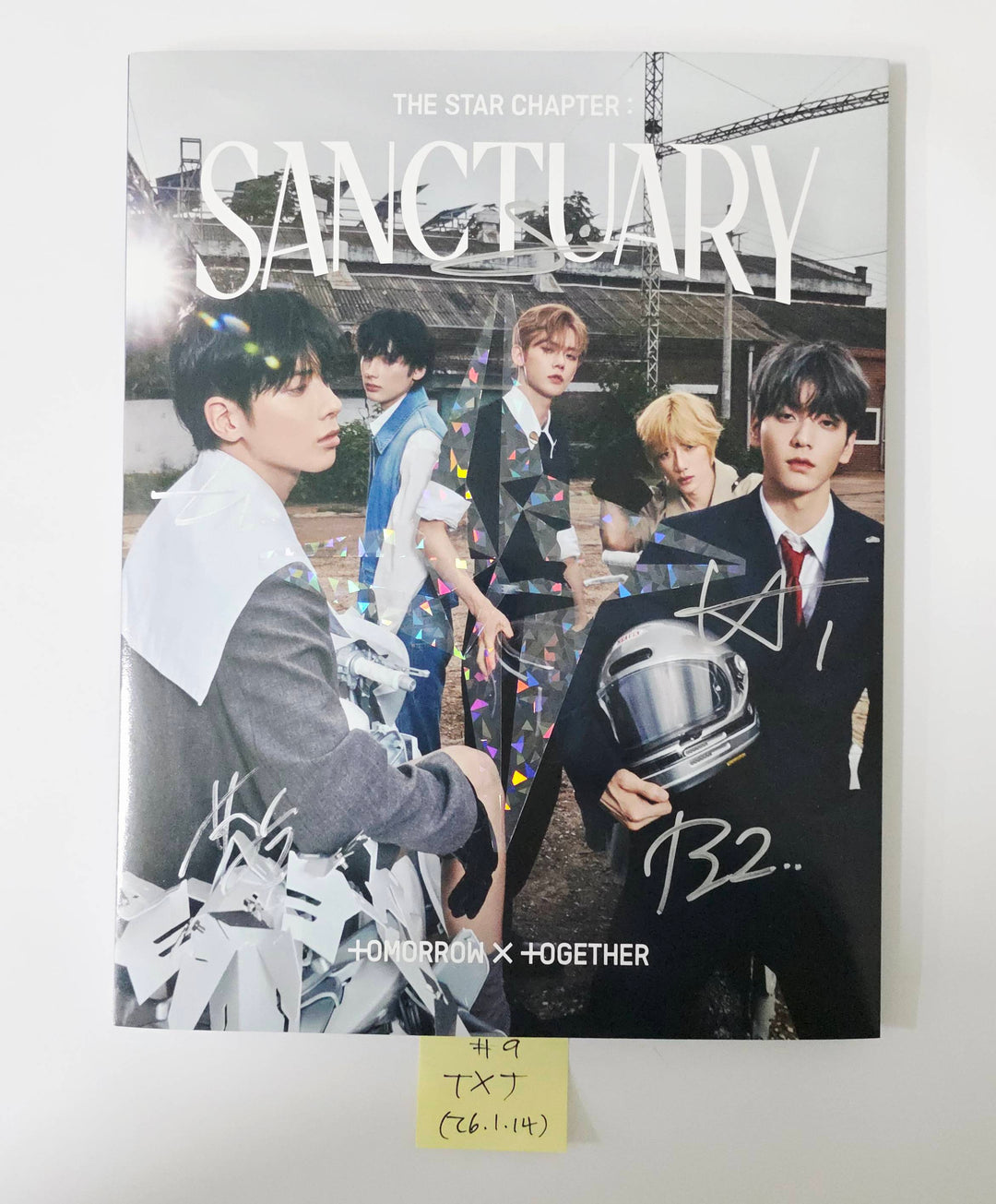 TXT "TOGETHER &amp; SANCTUARY" - Hand Autographed(Signed) Promo Album [26.1.14]