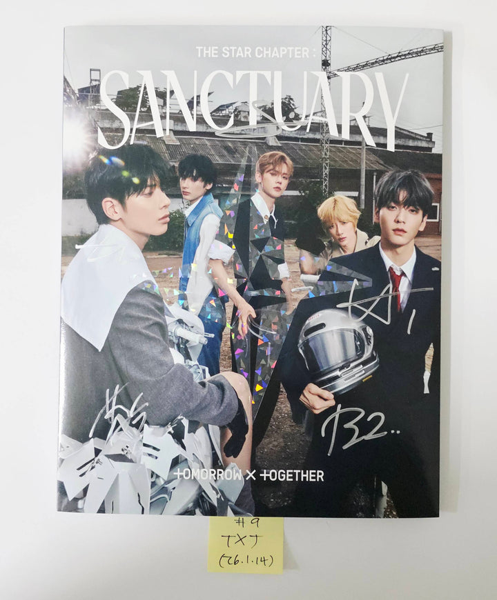 TXT "TOGETHER &amp; SANCTUARY" - Hand Autographed(Signed) Promo Album [26.1.14]