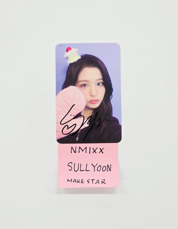 SULLYOON (of NMIXX) "Blue Valentine" - Hand Autograhped(Signed) Photocard [26.01.15]