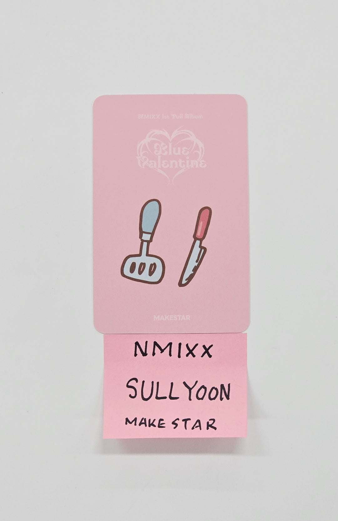 SULLYOON (of NMIXX) "Blue Valentine" - Hand Autograhped(Signed) Photocard [26.01.15]
