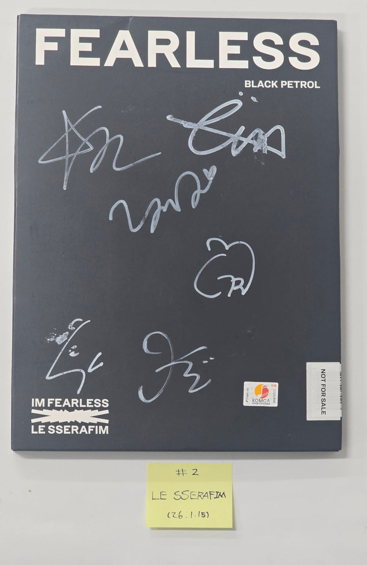LE SSERAFIM "UNFORGIVEN &amp; FEARLESS" - Hand Autographed(Signed) Promo Album [26.1.15]