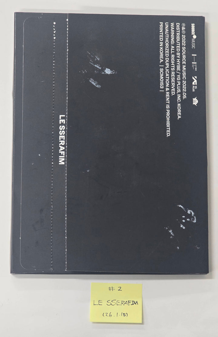 LE SSERAFIM "UNFORGIVEN &amp; FEARLESS" - Hand Autographed(Signed) Promo Album [26.1.15]