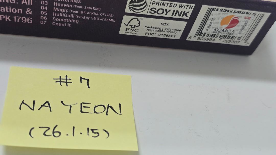 Nayeon (Of TWICE) "NA" - Hand Autographed(Signed) Promo Album [26.1.15]