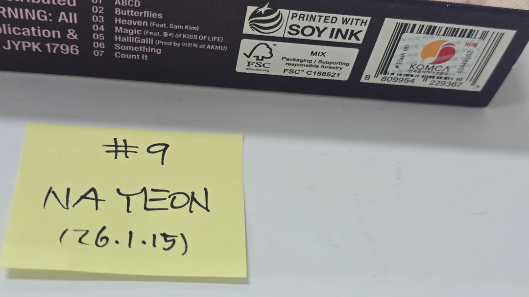 Nayeon (Of TWICE) "NA" - Hand Autographed(Signed) Promo Album [26.1.15]