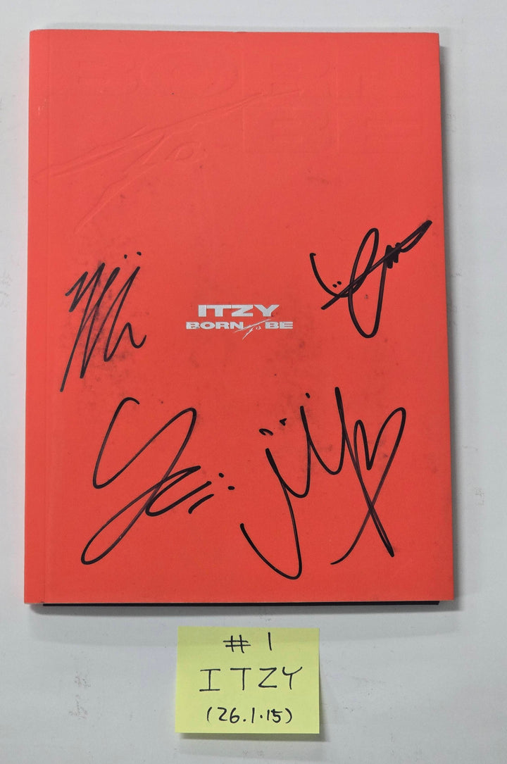ITZY "BORN TO BE", YEJI "AIR" - Hand Autographed(Signed) Promo Album [26.1.15]