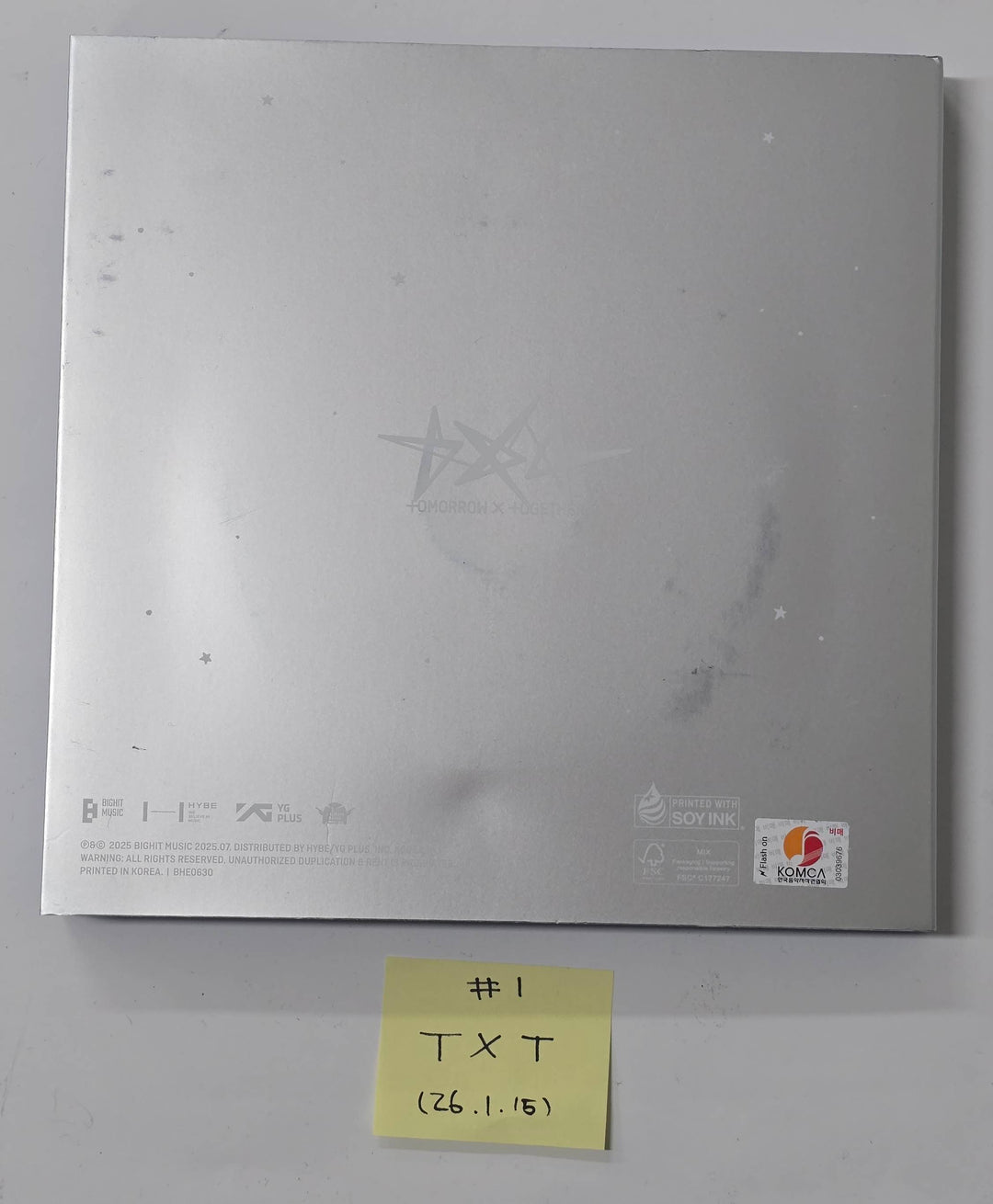 TXT "TOGETHER &amp; SANCTUARY &amp; FREEFALL" - Hand Autographed(Signed) Promo Album [26.1.15]