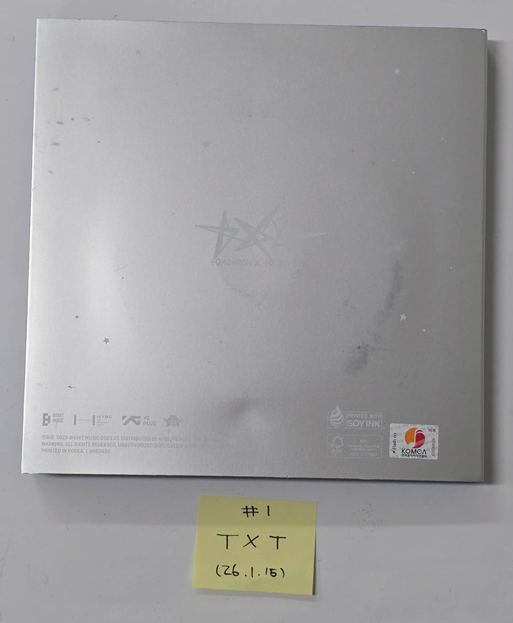 TXT "TOGETHER &amp; SANCTUARY &amp; FREEFALL" - Hand Autographed(Signed) Promo Album [26.1.15]