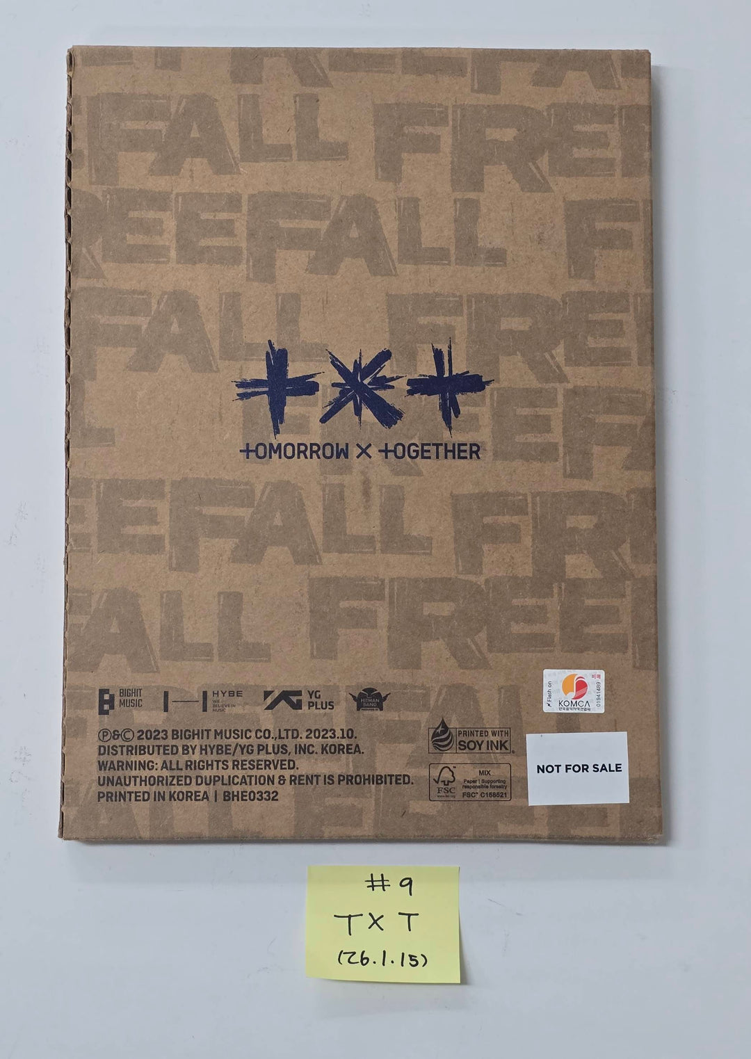 TXT "TOGETHER &amp; SANCTUARY &amp; FREEFALL" - Hand Autographed(Signed) Promo Album [26.1.15]
