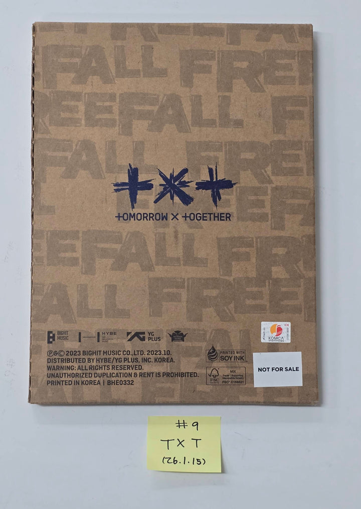TXT "TOGETHER &amp; SANCTUARY &amp; FREEFALL" - Hand Autographed(Signed) Promo Album [26.1.15]