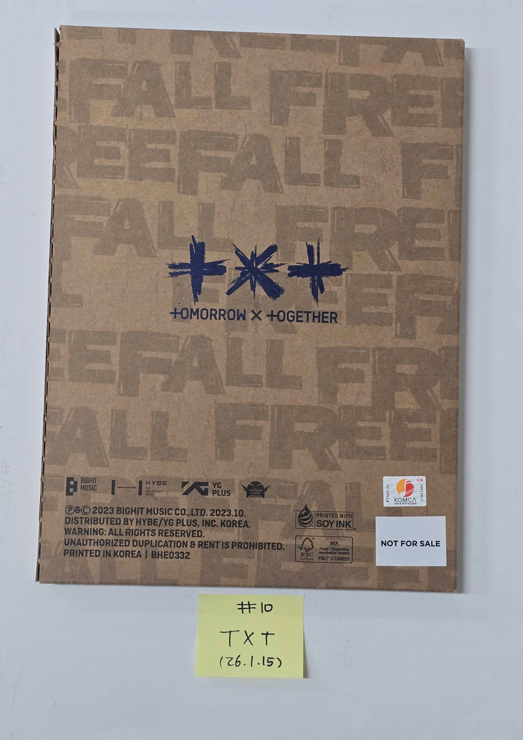 TXT "TOGETHER &amp; SANCTUARY &amp; FREEFALL" - Hand Autographed(Signed) Promo Album [26.1.15]