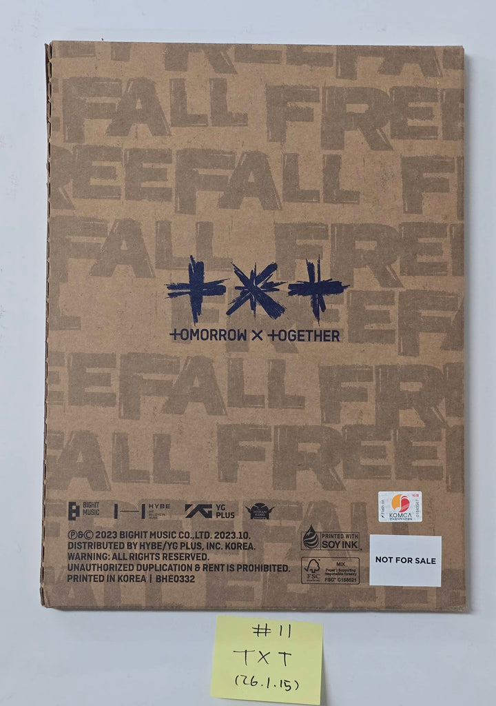 TXT "TOGETHER &amp; SANCTUARY &amp; FREEFALL" - Hand Autographed(Signed) Promo Album [26.1.15]