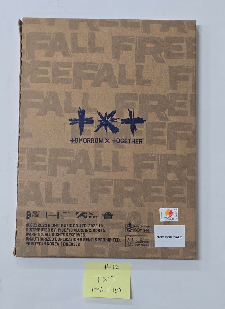 TXT "TOGETHER &amp; SANCTUARY &amp; FREEFALL" - Hand Autographed(Signed) Promo Album [26.1.15]