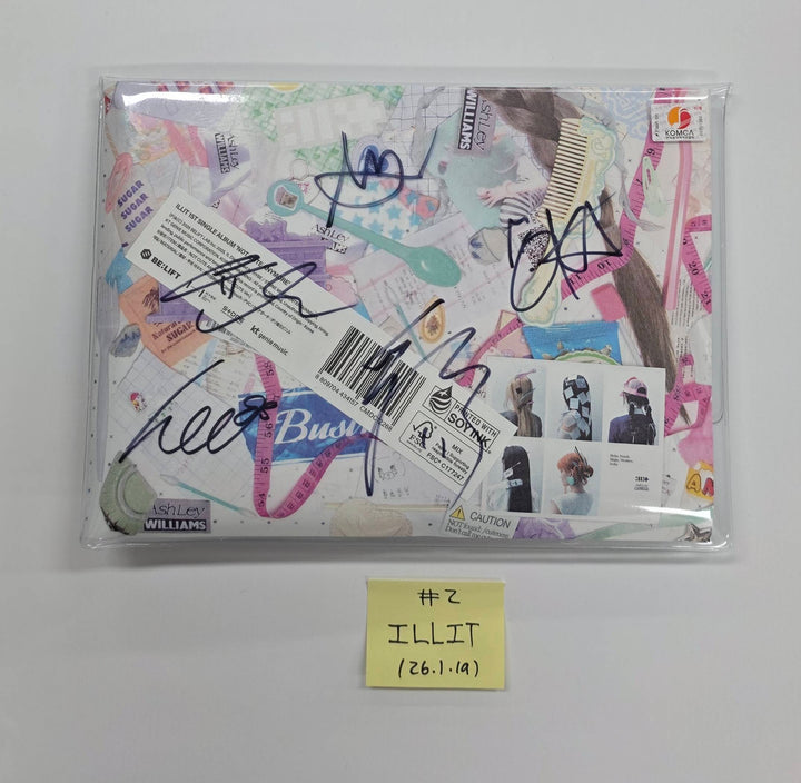 SAY MY NAME "&amp;Our Vibe", ILLIT "NOT CUTE ANYMORE" MIYEON "MY, Lover" - Hand Autographed(Signed) Promo Album [26.1.19]