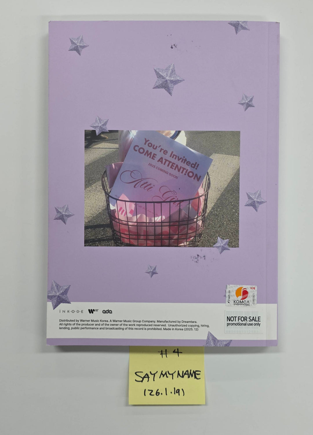 SAY MY NAME "&amp;Our Vibe", ILLIT "NOT CUTE ANYMORE" MIYEON "MY, Lover" - Hand Autographed(Signed) Promo Album [26.1.19]