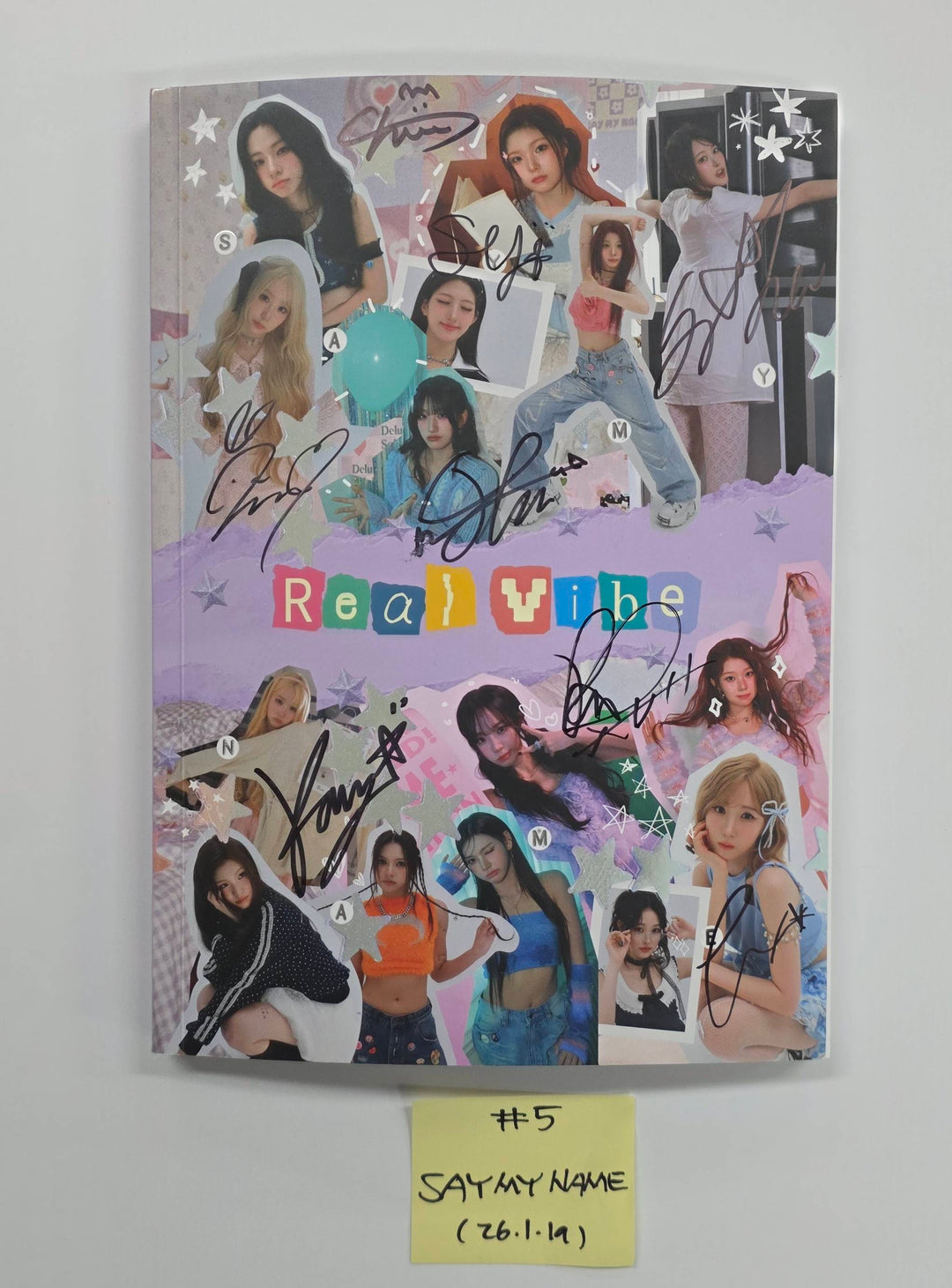 SAY MY NAME "&amp;Our Vibe", ILLIT "NOT CUTE ANYMORE" MIYEON "MY, Lover" - Hand Autographed(Signed) Promo Album [26.1.19]