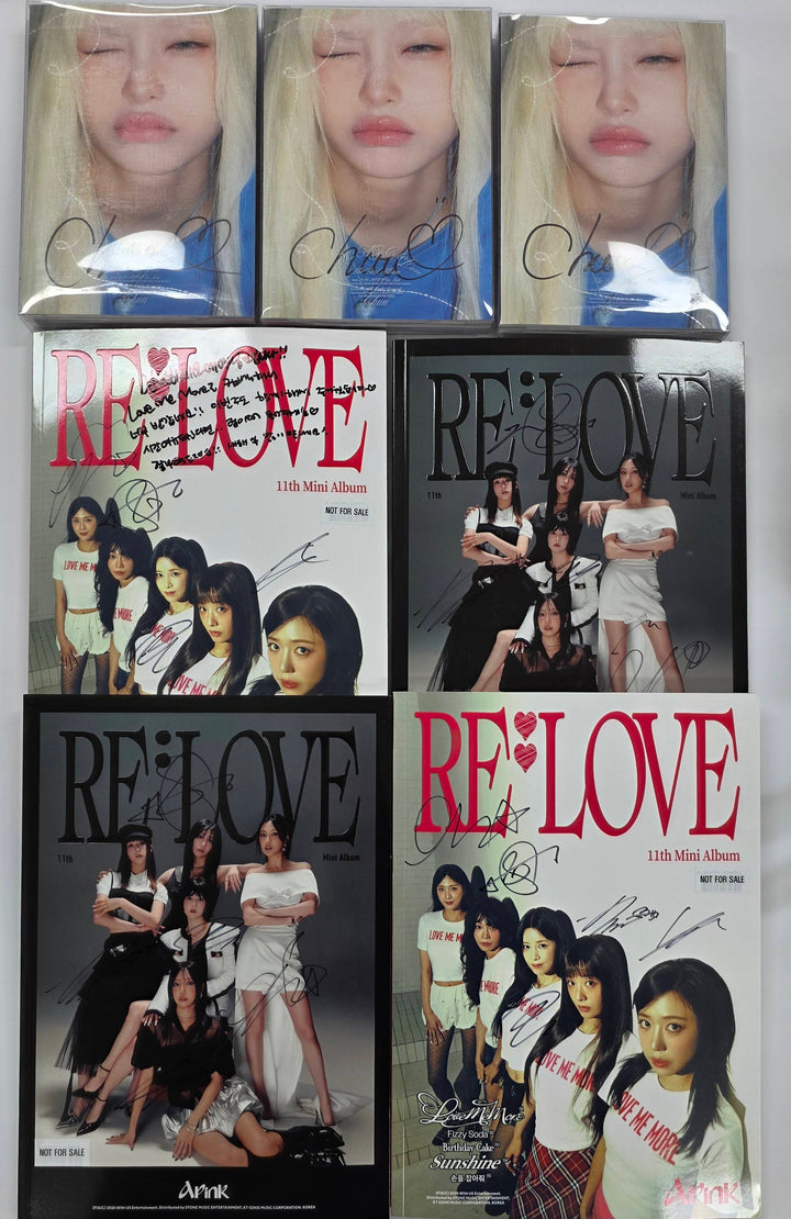Apink "RE : LOVE", CHUU "XO, My Cyberlove" - Hand Autographed(Signed) Promo Album [26.1.19]