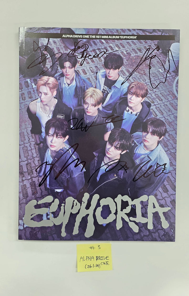 ALPHA DRIVE ONE "EUPHORIA" - Hand Autographed(Signed) Promo Album [26.1.19]