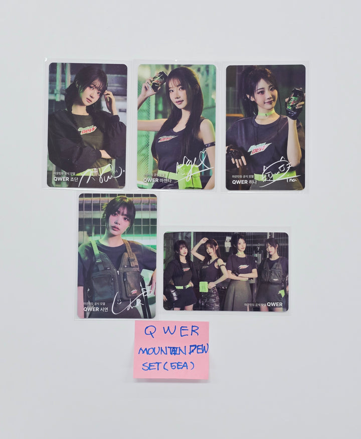 QWER - "Mountain DEW X QWER" Event Photocard set (5ea) [26.01.20]