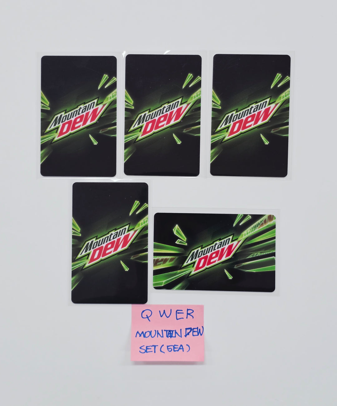 QWER - "Mountain DEW X QWER" Event Photocard set (5ea) [26.01.20]