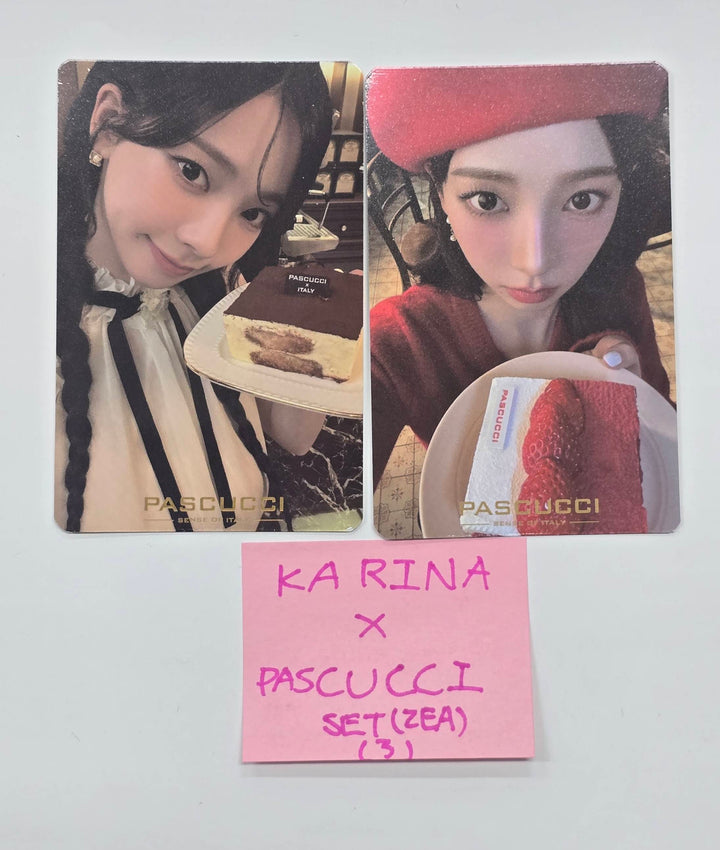 KARINA (Of Aespa) X Pascucci ITALY PAIRING Event Photocards Set (2EA) [26.1.23]
